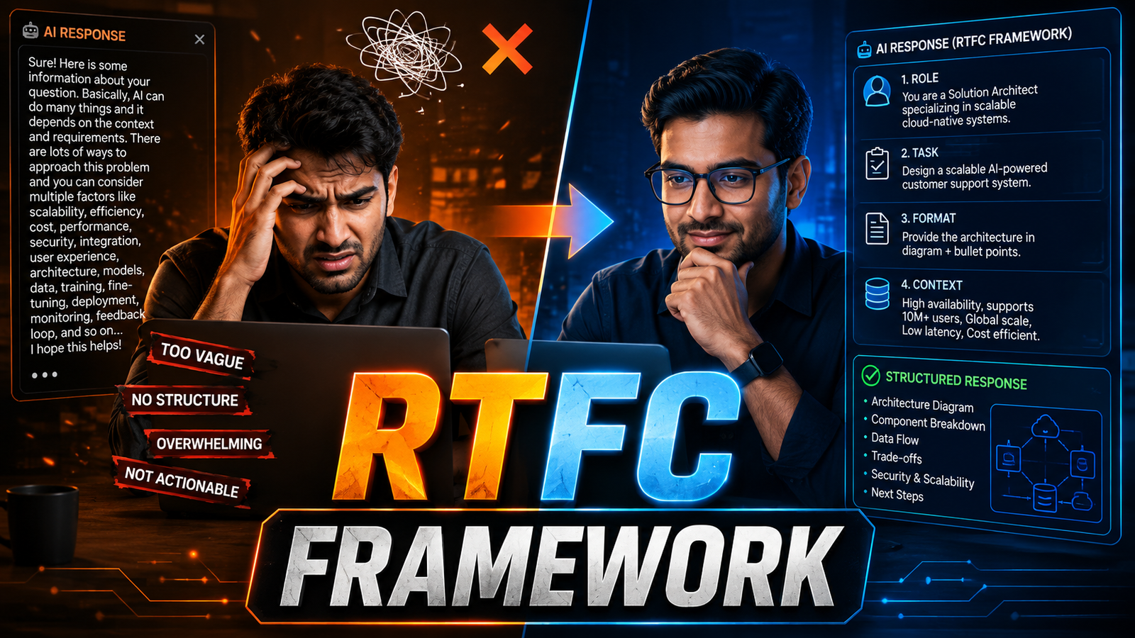 RTFC Framework: The 4-Step Prompt Engineering Formula That Gets You 10X Better AI Results (With Real Examples)