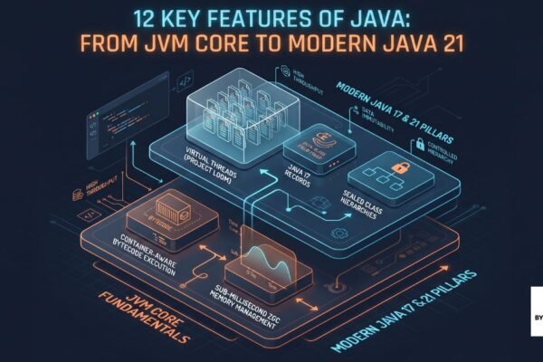 12 key features of java architectural blueprint from JVM runtime to Java 21 LTS