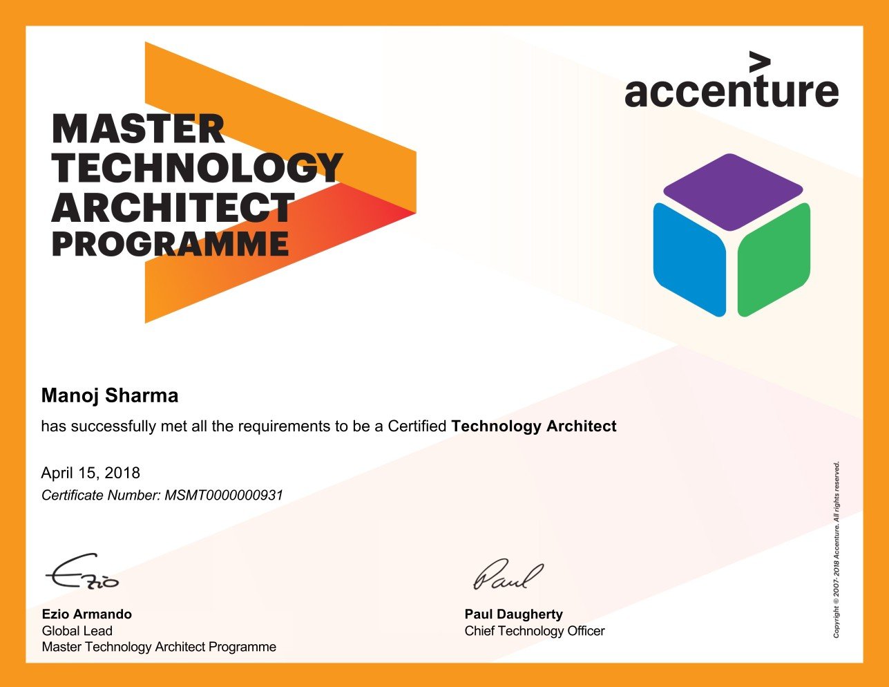 Manoj Sharma-Certificate-Accenture Technology Architect